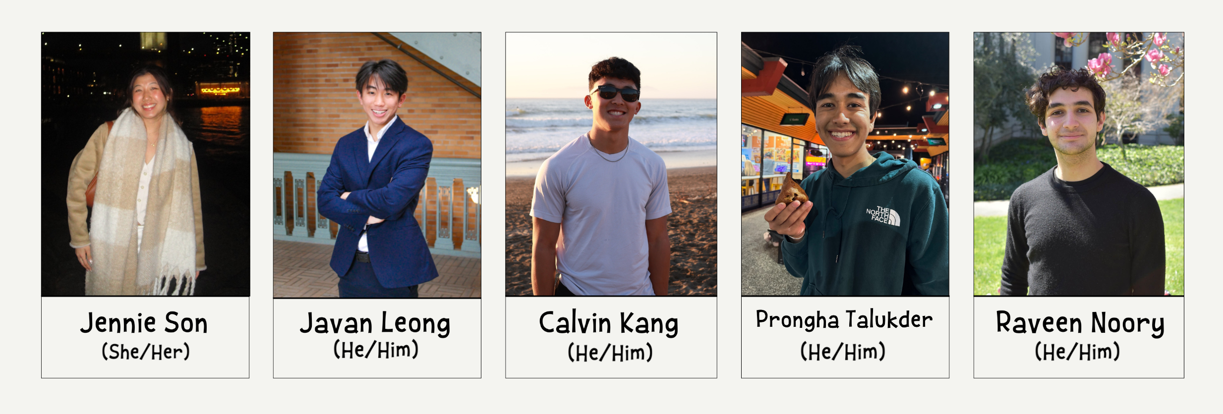 BP Exec Board Fall 25 - Spring 26: Jennie Son, Javan Leong, Calvin Kang, Prongha Talukder, Raveen Noory